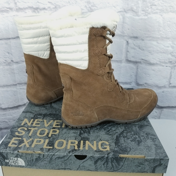 The north face Nuptse Purna II boots brown new size 10 - Picture 6 of 14